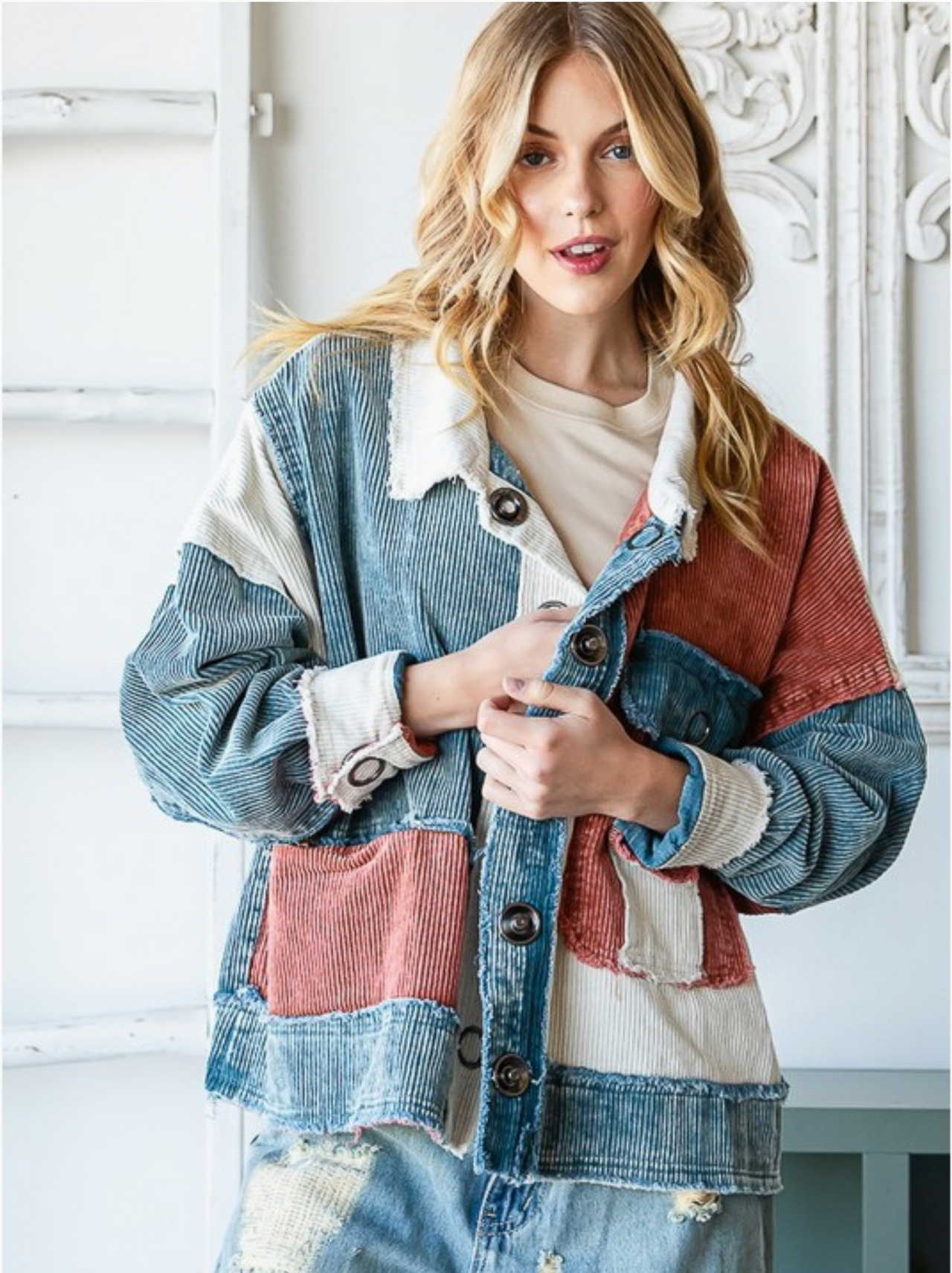 MESA Cropped Corduroy Jacket