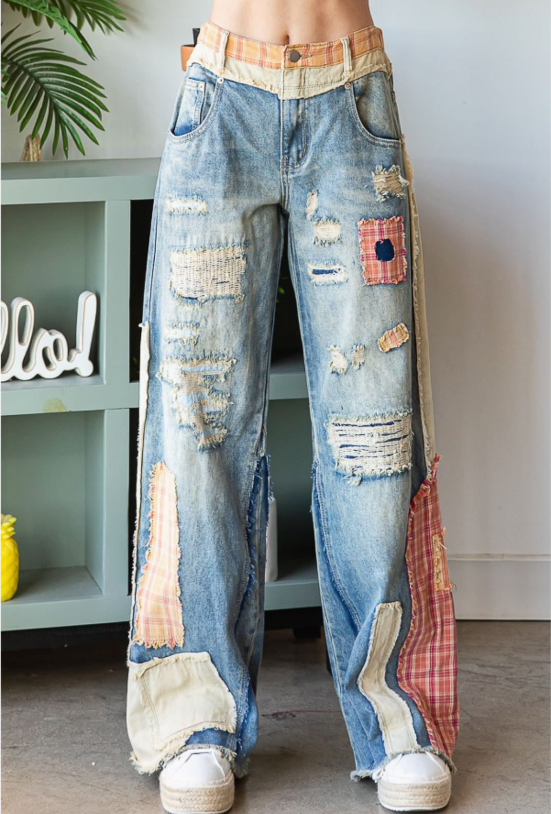 Boho Patch Jeans