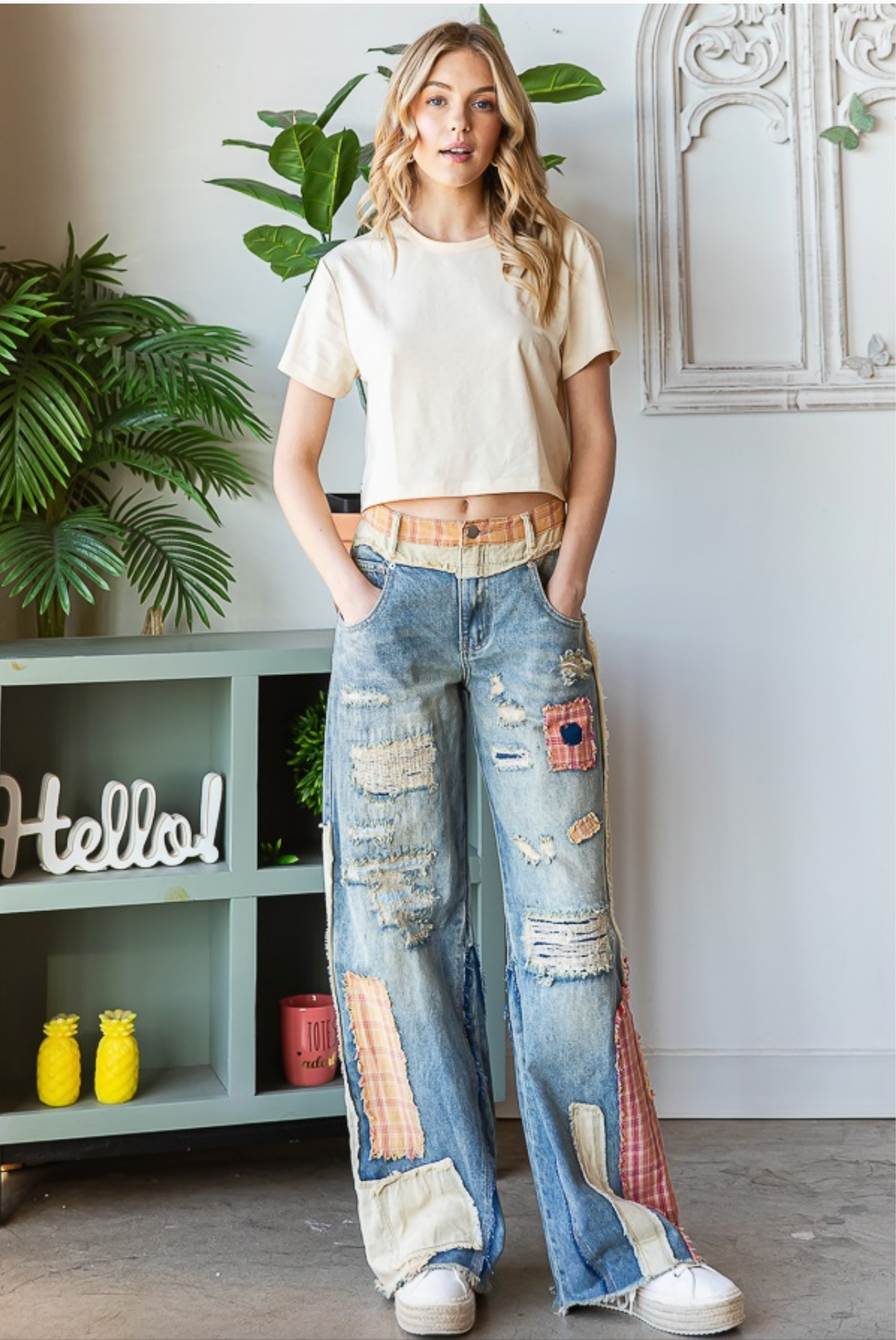 Boho Patch Jeans