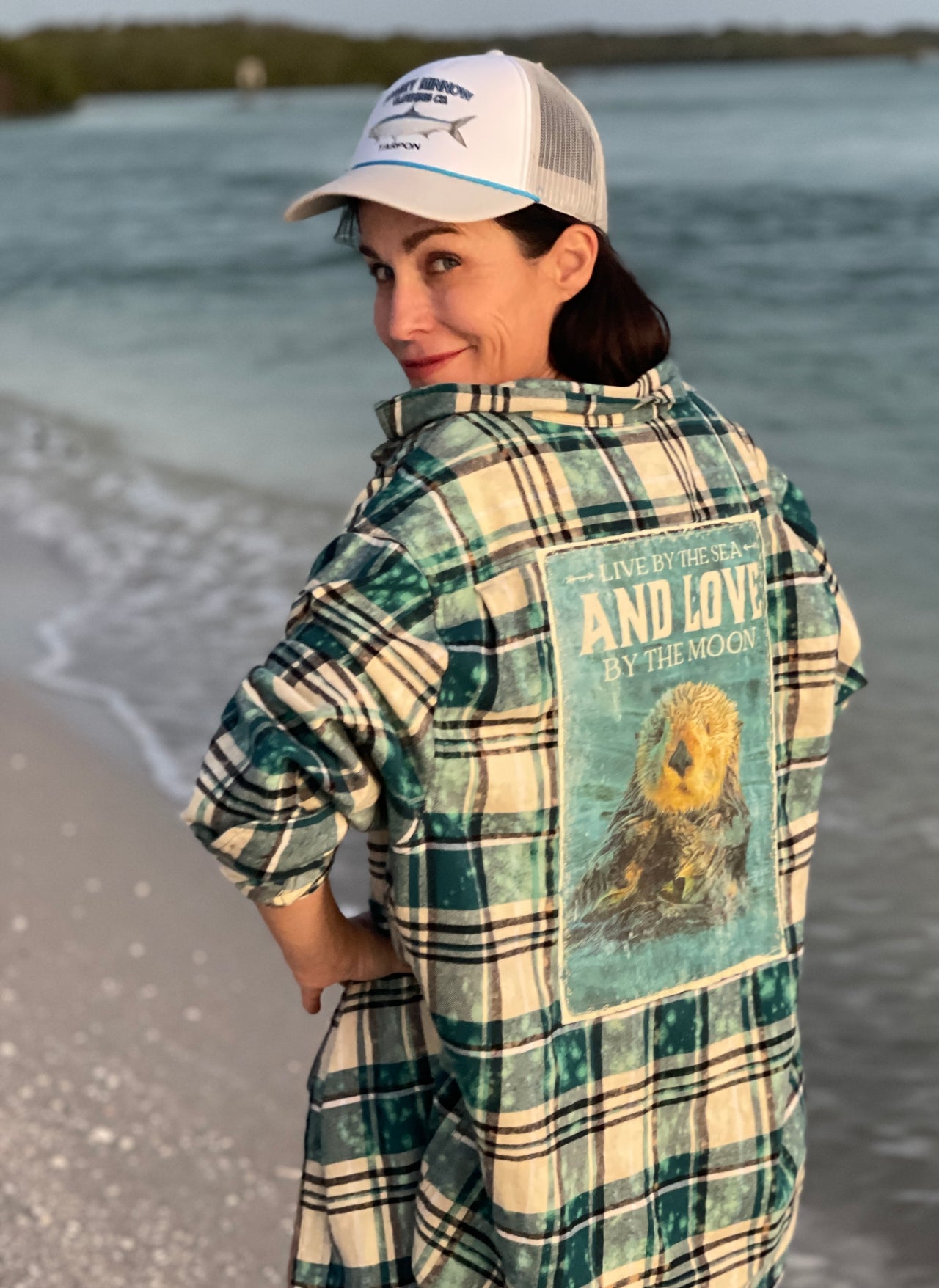 SEA OTTER Art Flannel- Distressed Siesta key Plaid