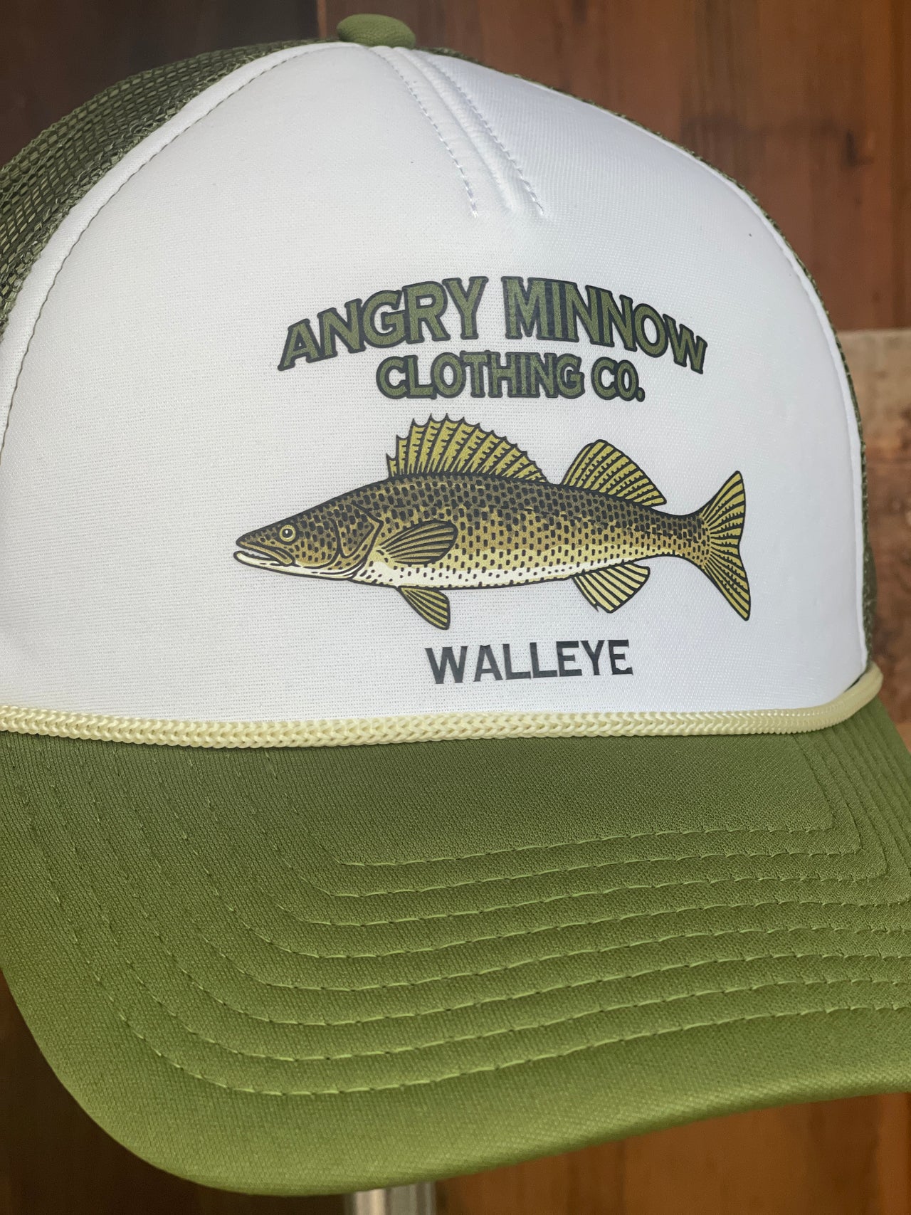 Angry Minnow Freshwater Fish Hat- WALLEYE