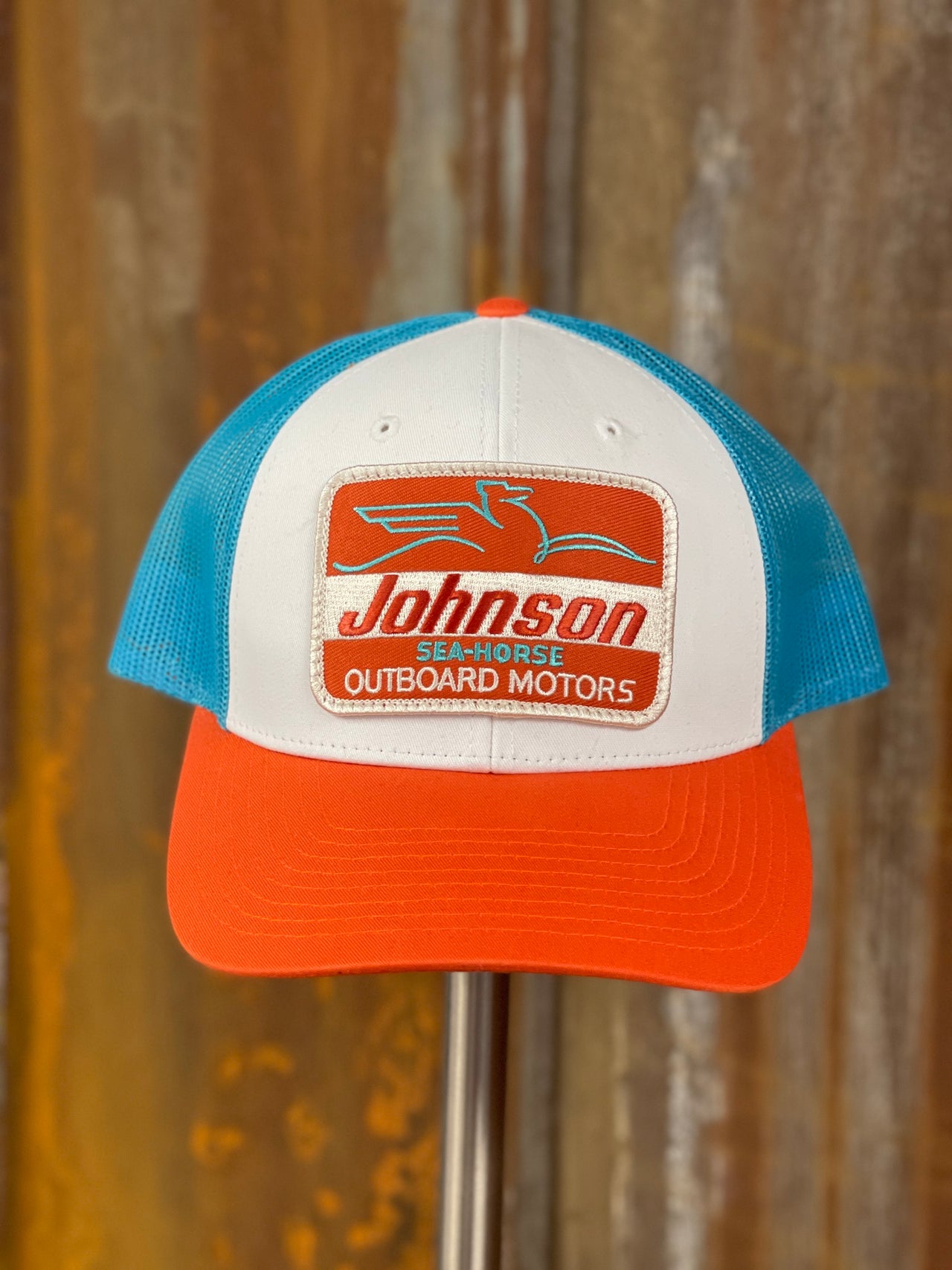 Johnson Sea-Horse Rectangle Patch Hat