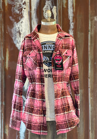 Thumbnail for Pink Washed Flannel