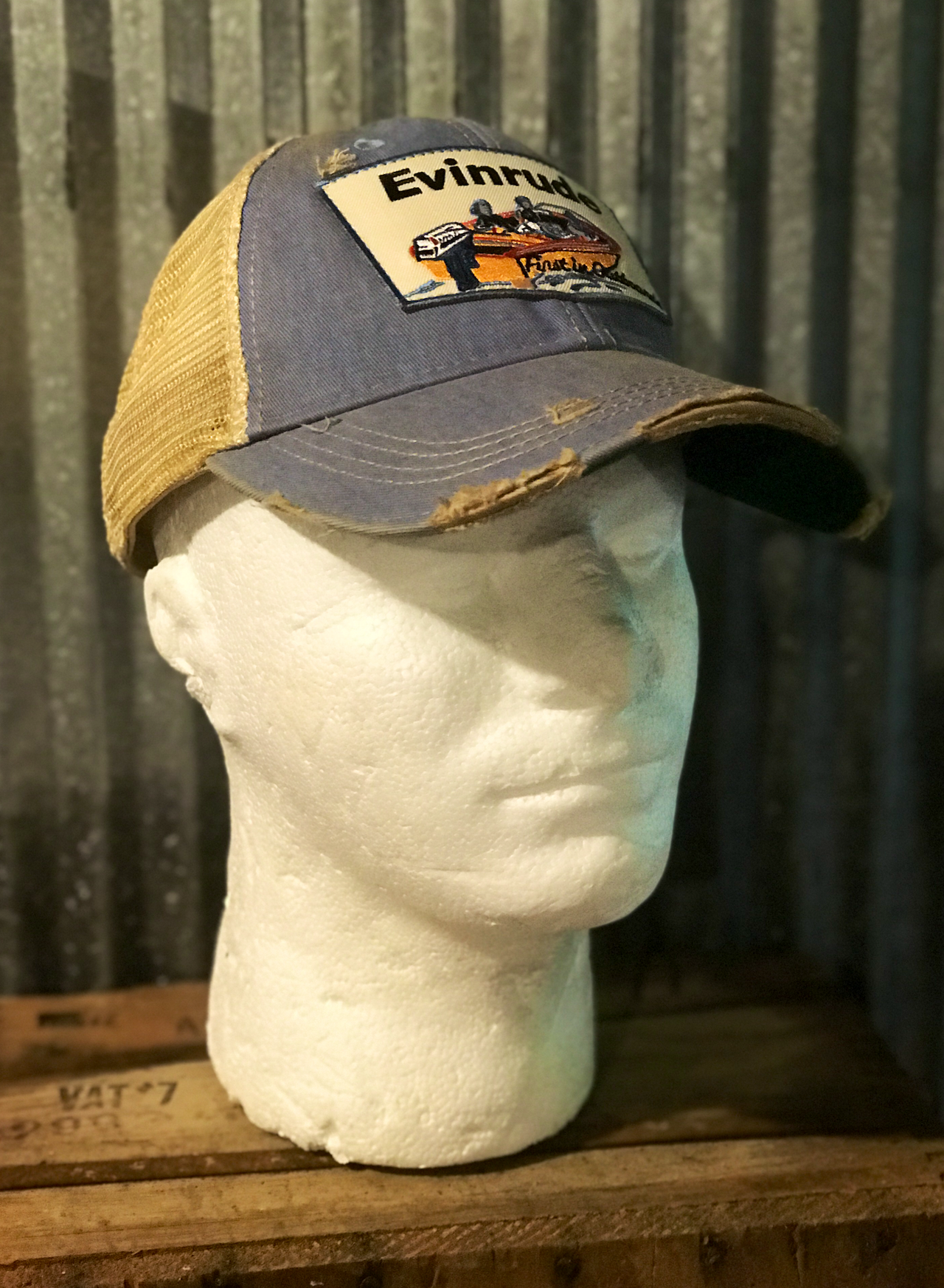 Vintage Fishing Snapback Hat Crappie USA