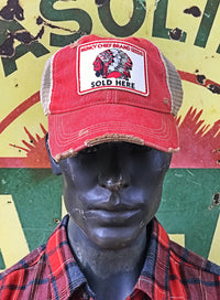 Thumbnail for Muncy Chief Seed Patch Hat- Distressed Red